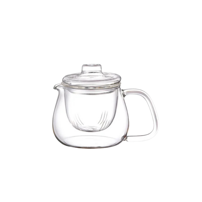 Kinto UNITEA 450ml Clear Heat Resistant Glass Teapot - Dishwasher Safe Gift Tea Pot