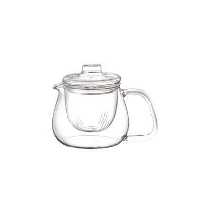 Kinto UNITEA 450ml Clear Heat Resistant Glass Teapot - Dishwasher Safe Gift Tea Pot