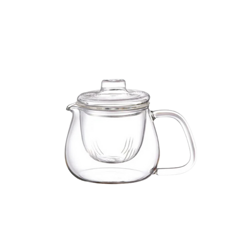 Kinto UNITEA 450ml Clear Heat Resistant Glass Teapot - Dishwasher Safe Gift Tea Pot