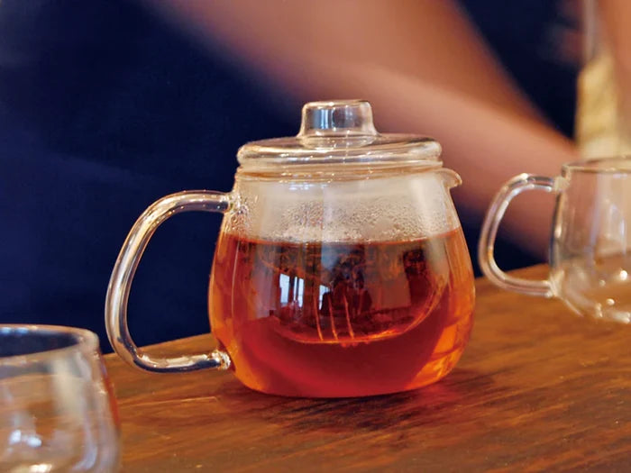 Kinto UNITEA 450ml Clear Heat Resistant Glass Teapot - Dishwasher Safe Gift Tea Pot