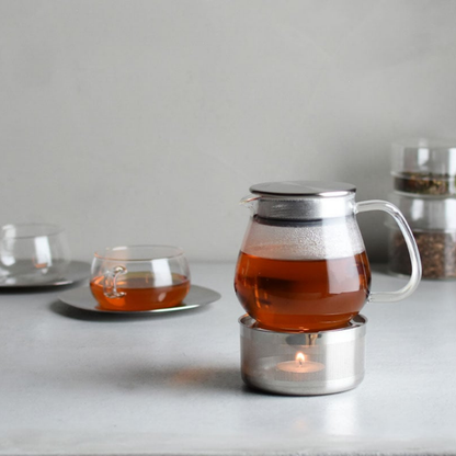 Kinto UNITEA 450ml Clear Heat Resistant Glass Teapot - Dishwasher Safe Gift Tea Pot