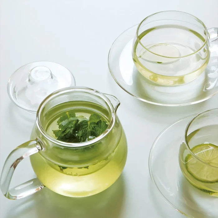 Kinto UNITEA 450ml Clear Heat Resistant Glass Teapot - Dishwasher Safe Gift Tea Pot