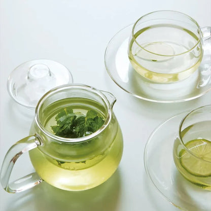 Kinto UNITEA 450ml Clear Heat Resistant Glass Teapot - Dishwasher Safe Gift Tea Pot
