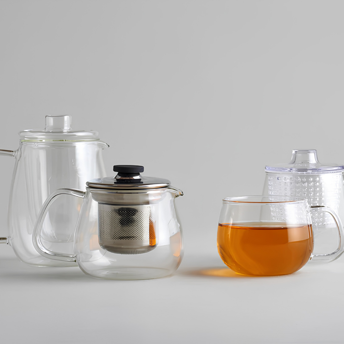 Kinto UNITEA 450ml Clear Heat Resistant Glass Teapot - Dishwasher Safe Gift Tea Pot