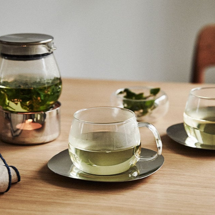 Kinto UNITEA 450ml Clear Heat Resistant Glass Teapot - Dishwasher Safe Gift Tea Pot