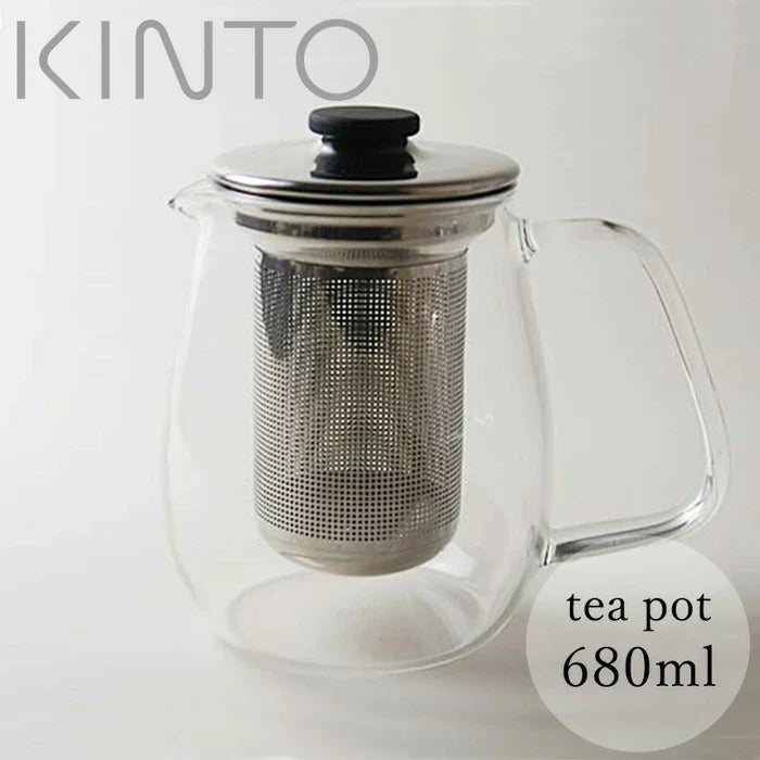 KINTO UNITEA Glass Teapot 680ml (8309) – Heat Resistant Teapot
