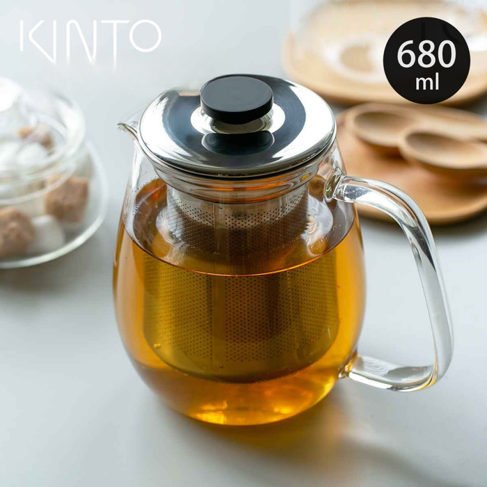 KINTO UNITEA Glass Teapot 680ml (8309) – Heat Resistant Teapot