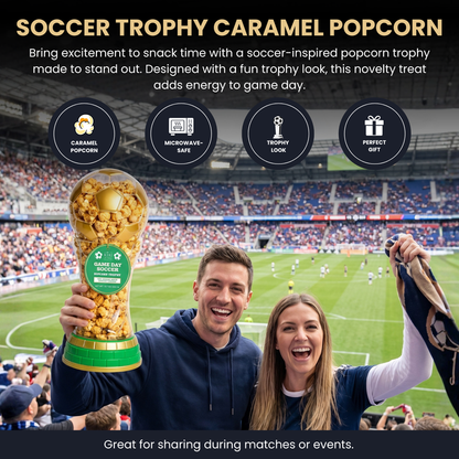 Kiri & Sons Game Day Soccer Popcorn Trophy, 1 Piece, 12.7 oz