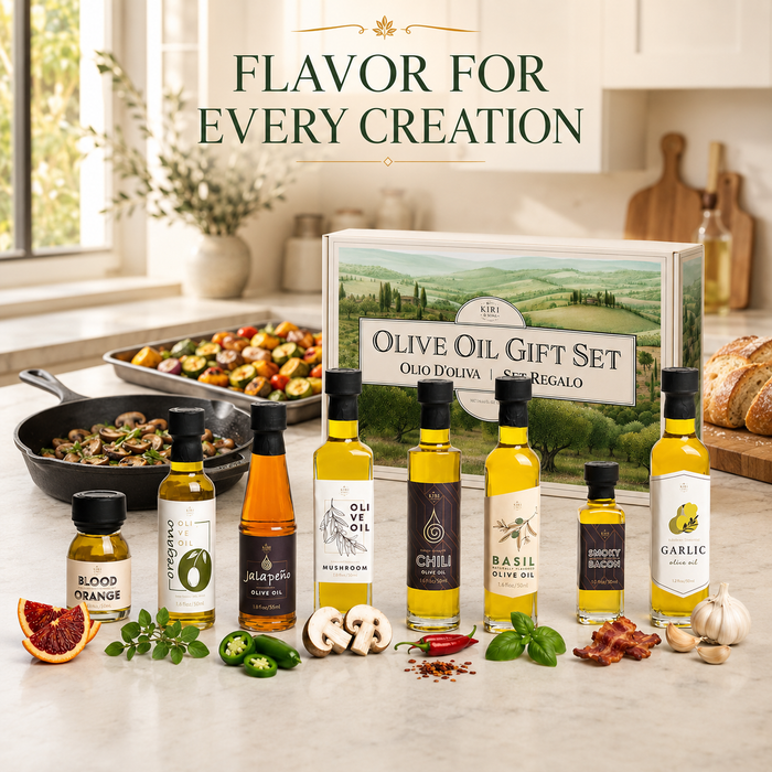 Kiri & Sons Olive Oil Gourmet Sampler Gift Set of 8