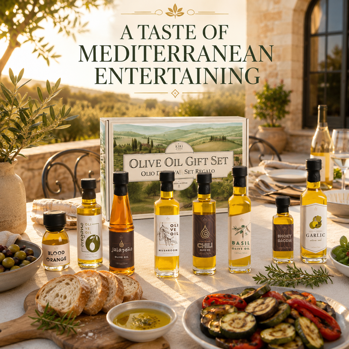 Kiri & Sons Olive Oil Gourmet Sampler Gift Set of 8