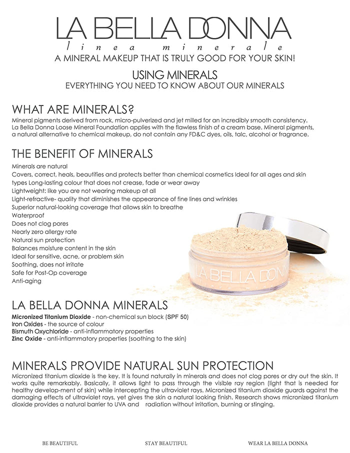 La Bella Donna Loose Mineral Foundation SPF 50 | 10g - Umbria
