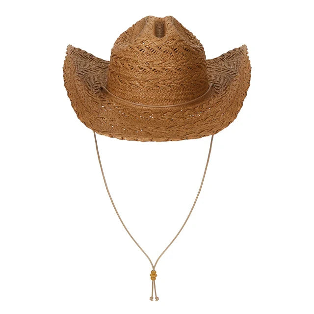 Lack of Color Dakota Chevron Weave Wide Brim Cowboy Hat - Teak - Medium