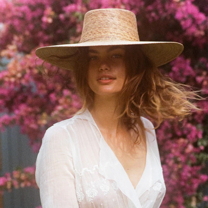 Lack of Color Palma Wide Boater Hat – Natural, Small/Medium