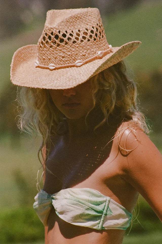 Lack of Color Seashells Cowboy Hat – Raffia Straw, Medium