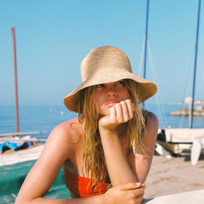 Lack of Color The Inca Sunhat - Hand-Crocheted Raffia, Large