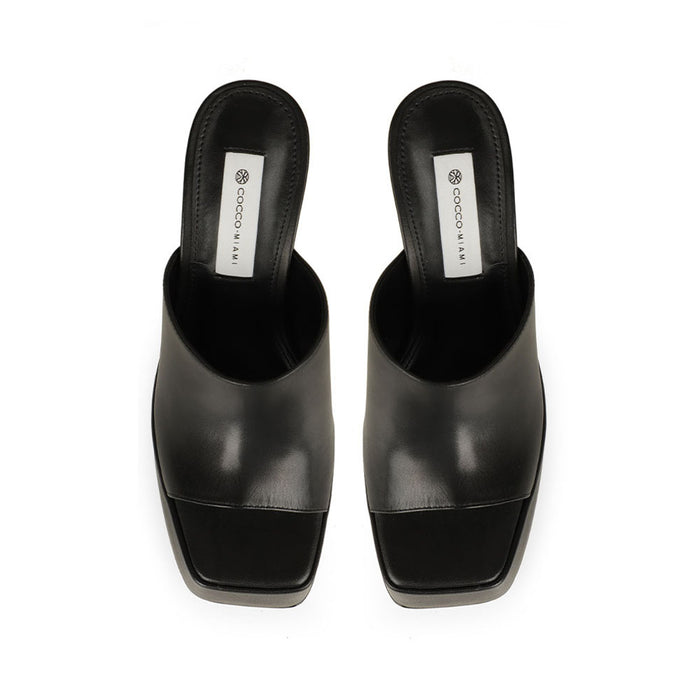 Lexie Platform Leather Black, view 4
