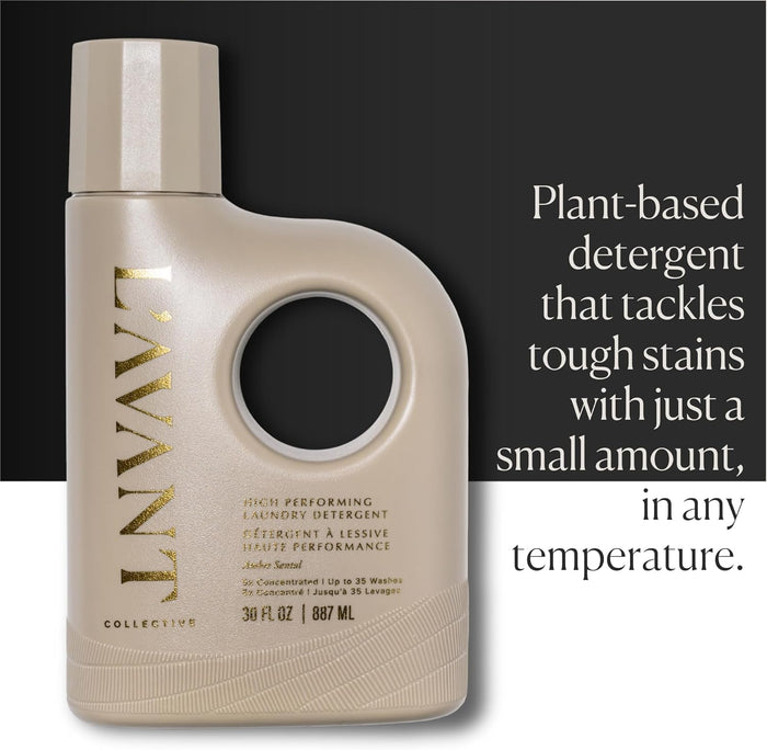 Luxury Laundry Detergent | Ambre Santal | Natural Non-Toxic Liquid Laundry Soap with Enzymes