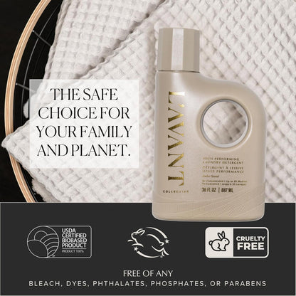Luxury Laundry Detergent | Ambre Santal | Natural Non-Toxic Liquid Laundry Soap with Enzymes