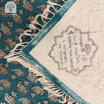 Maison Paisley Green Tablecloth, 2.5'x2.5'