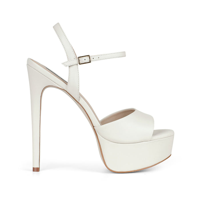Malu Platform Sandal Leather White