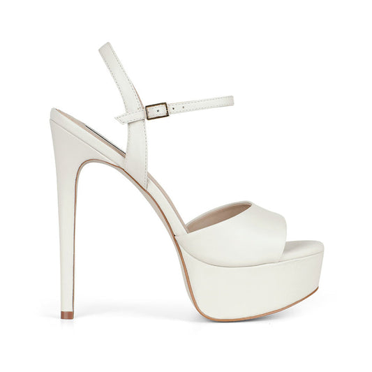 Malu Platform Sandal Leather White