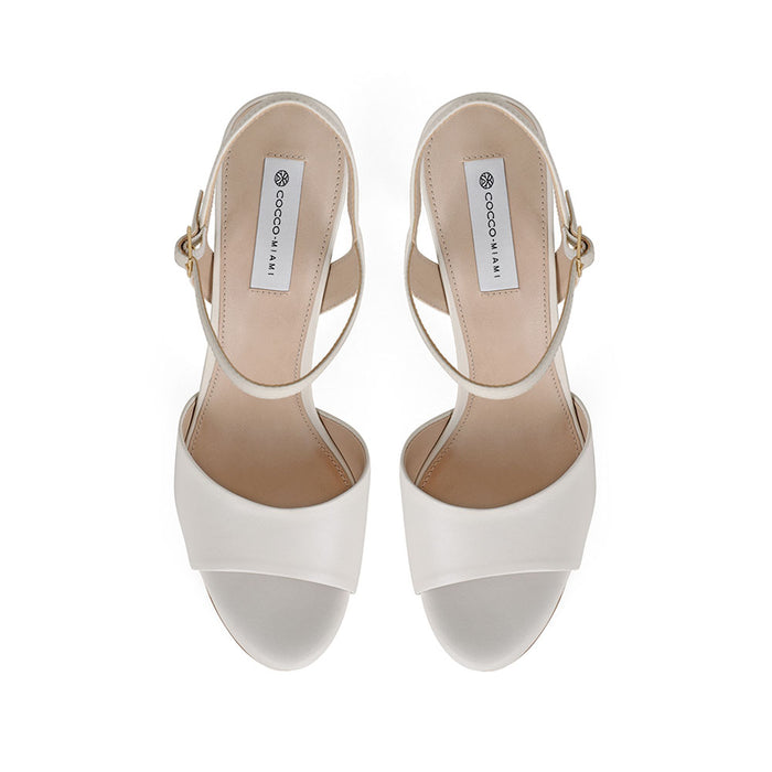 Malu Platform Sandal Leather White, view 4