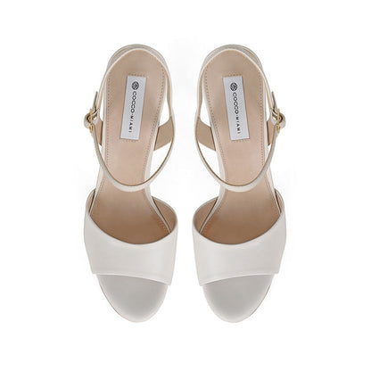 Malu Platform Sandal Leather White, view 4