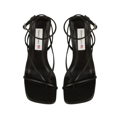 Mauren Sandal Leather Black, view 4