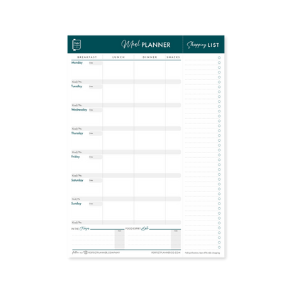 Meal Planner Magnetic Pad - Teal image 0