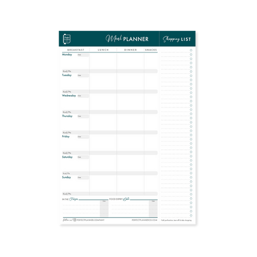 Meal Planner Magnetic Pad - Teal image 0