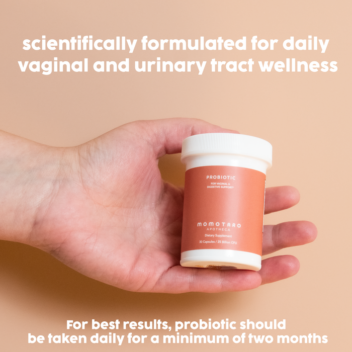 Momotaro Apotheca Daily Probiotic Supplement for Vaginal & Digestive Support and Immunity - 30 Capsules | 25 Billion CFU