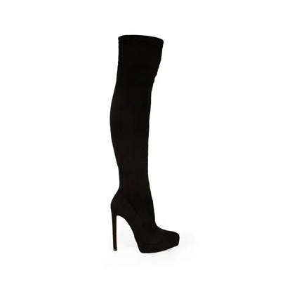 Nadine Over The Knee Boot Black