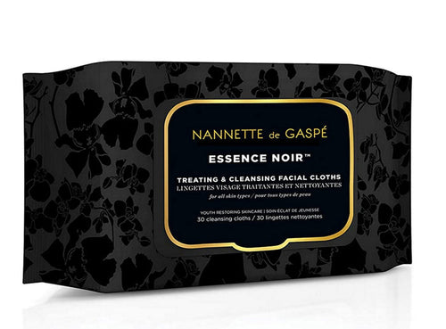 NANNETTE de GASPÉ Essence Noir Facial Cloths Makeup Remover Wipes