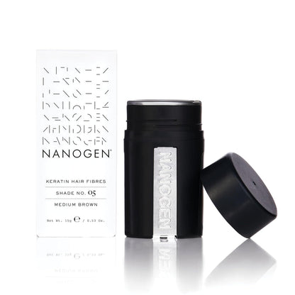 Nanogen Keratin Hair Fibres 15 Grams Shade No. 05 (Medium Brown)