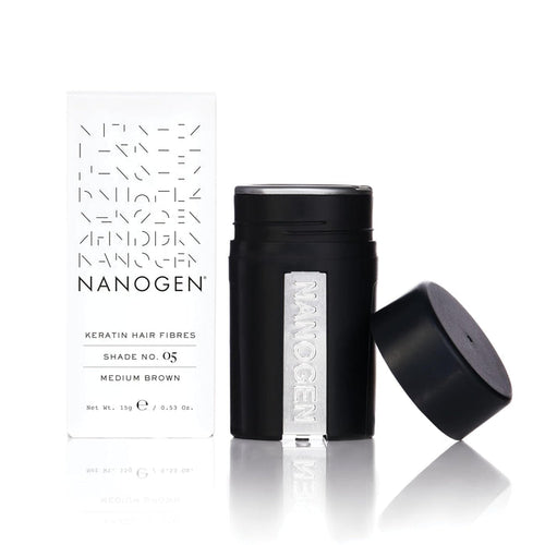 Nanogen Keratin Hair Fibres 15 Grams Shade No. 05 (Medium Brown)