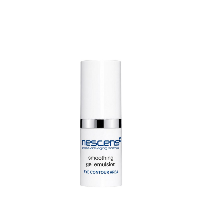 Nescens Smoothing Gel Emulsion Eye Contour - Travel Size Cream for Fine Lines & Wrinkles,  5ml