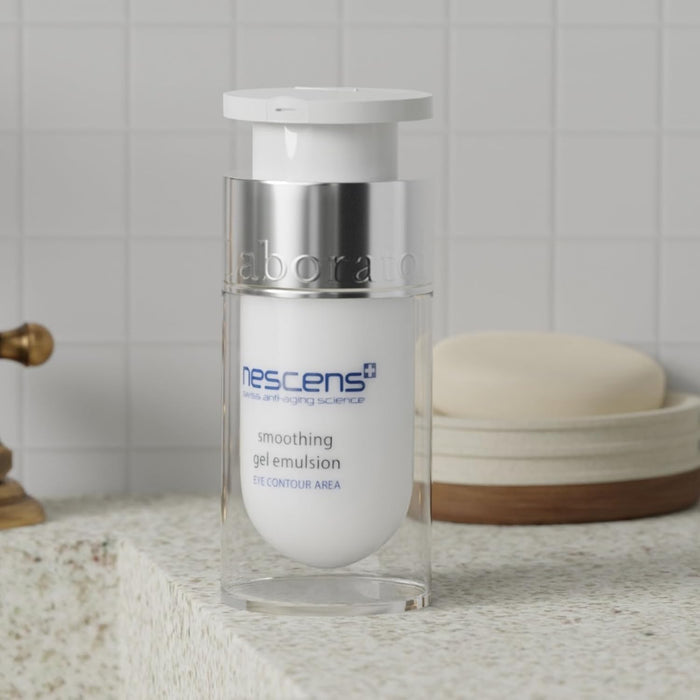 Nescens Smoothing Gel Emulsion Eye Contour Cream for Fine Lines & Wrinkles, 15ml