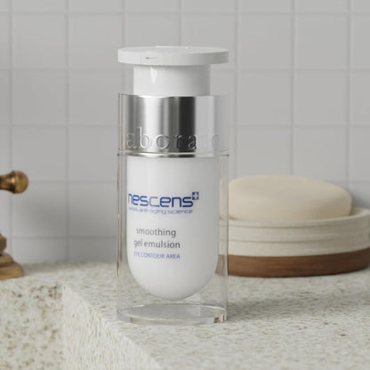 Nescens Smoothing Gel Emulsion Eye Contour Cream for Fine Lines & Wrinkles, 15ml