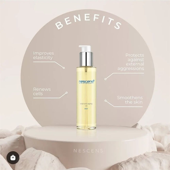 Nescens Total Anti-Aging Body Oil for Firming & Hydration, 100ml