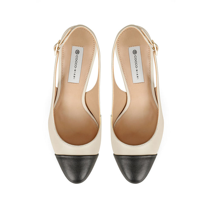 Olivia Platform Leather Off White, view 4