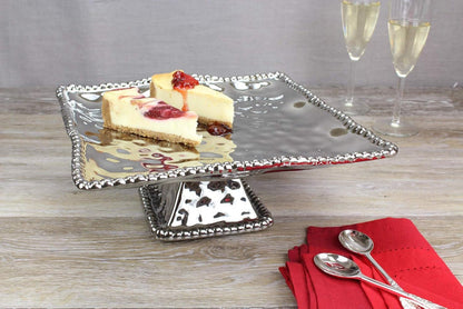 Pampa Bay Porcelain Verona Square Cake Stand