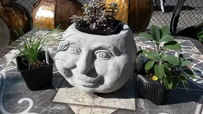 Concrete Planter Face Pot