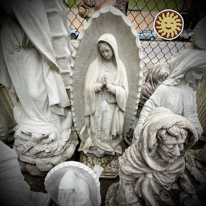 Large Guadalupe Statue with Aura