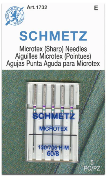 SCHMETZ NEEDLES MICROTEX 60/8