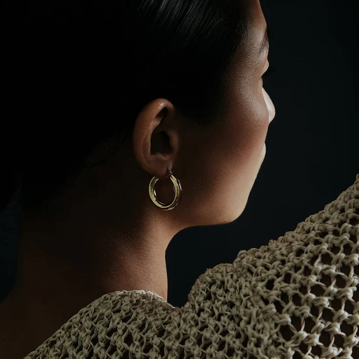 SHASHI Dominique Hoop Earrings - Gold,One Size