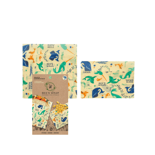 Snack & Sandwich Bags Bee's Wraps Bee's Wrap Under the Sea