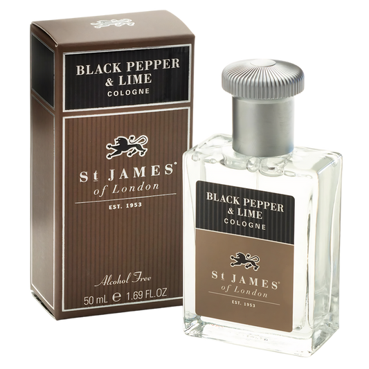 St James of London Black Pepper & Lime Cologne - Peppery & Fresh (50ml)