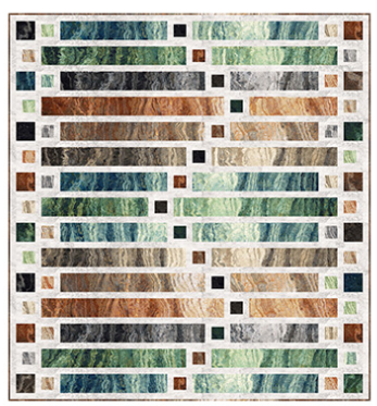 STAGGERED STRIPS QUILT KIT