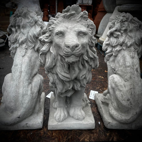 Large Sitting Lion Statue