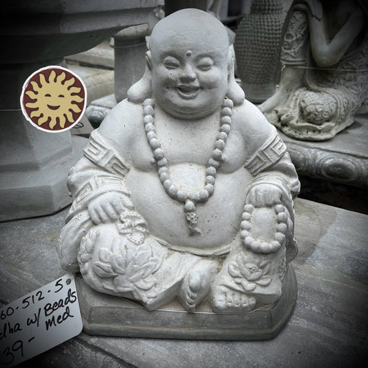 Buddha w/ Beads Statue